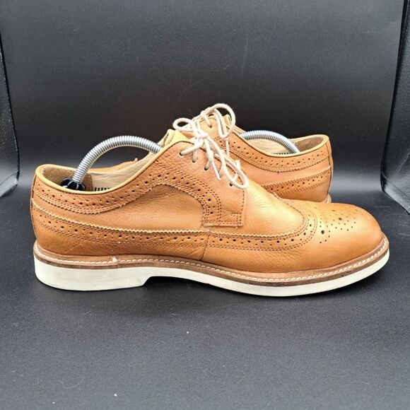 Florsheim Fuel Wingtip Oxford Cognac #15090-257 Lace Up Leather Shoes Men 10.5M - Picture 6 of 16